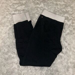 Fabletics black white joggers pants sweats woman’s small